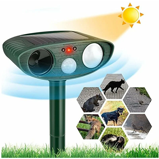 Perle Rare - Ultrasonic Cat Repeller, Cat Repeller, Ultrasonic Pest Repeller, Mouse Repeller for Outdoor Garden