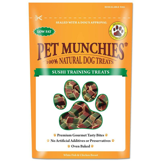 100% Natural Dog Training Treats (50g) (Sushi) - Sushi - Pet Munchies