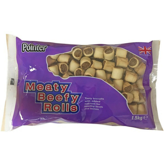 Meaty Beefy Dog Biscuits (1.5kg) (Cream/Brown) - Cream/Brown - Pointer