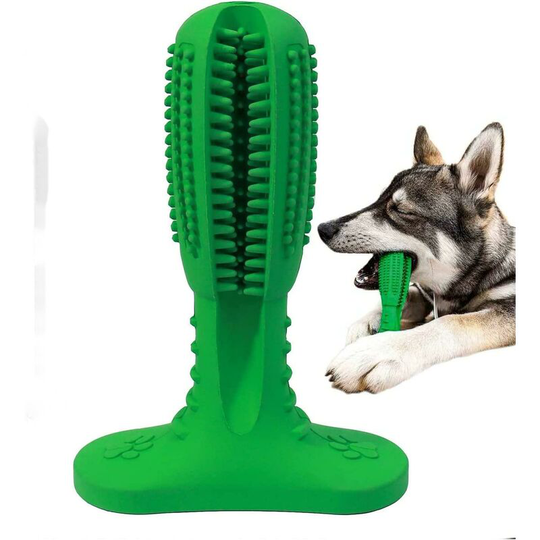 Dog Toothbrush for Cleaning Dog Teeth, Pet Dental Care Toothbrush for Small Medium Breed Dogs, Dog Chew Toys