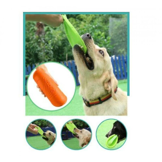 Frisbee Toy Pet Training Rubber Frisbee Medium Dog Toy(Purple) Thsinde