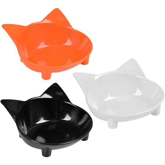 Melamine Cat Bowl, Cat Bowl Shallow Mouth Dish Non-Slip Cat Bowl Water Bowl for Cats Kitten
