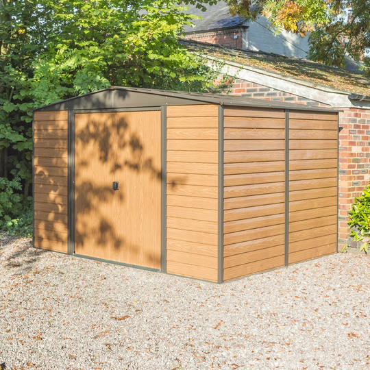 10 ft. W x 12 ft. D Metal Garden Shed