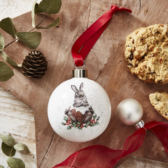 Christmas Rabbit Bauble