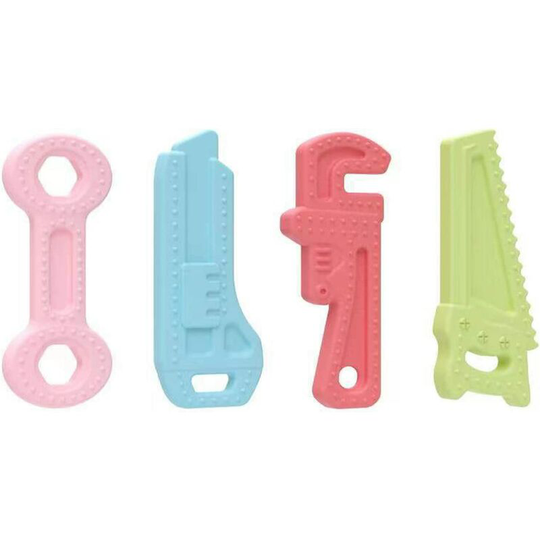 Aougo - Baby Teething Toy Set 0-6 Months 6-12 Months, 100% Food Grade Silicone Soft Textured for Sensory Exploration and Relief of Babies Sore Gums