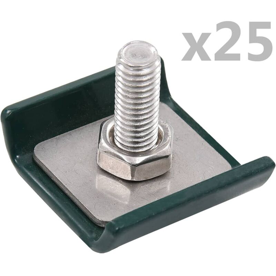 Topdeal - Grid Mat Connector 25 Sets Green VDTD06032