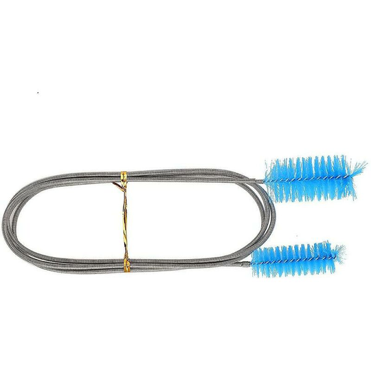 Aquarium Fish Tank Cleaning Brush, Hose Double-ended U-shaped Spring Brush (blue) - Thsinde