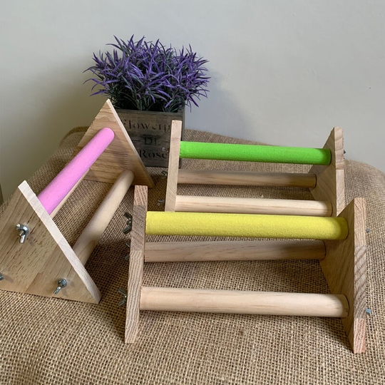 Bird Perch Stand Bird Training Stand Bird Playstand Grinding Bird Perch Bird Cage Toys,model:Yellow - model:Yellow