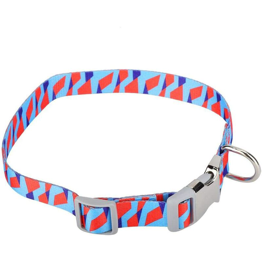 Dog Collar Straps, Convenient Nylon Adjustable Dog Collars, Medium Dog for Small Dog(Geometry, S)