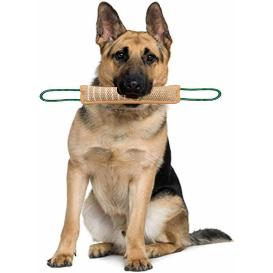 Jute Dog Bite Sock - Extra Sturdy, Durable Dog Bite Toy, Interactive Toys for Medium to Large Dogs, Great for Tug of War
