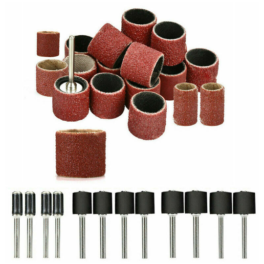 Echoo - 252 pcs Sanding Drum Kit Nail Drill Bits Polished Accessories Rotary Tool,model: 252pcs
