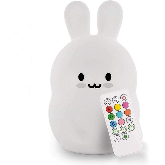 Soekavia - Large Rabbit Night Light led Night Light Children's Night Light Multicolor Silicone Baby Light Reading Light Sleeping Light usb