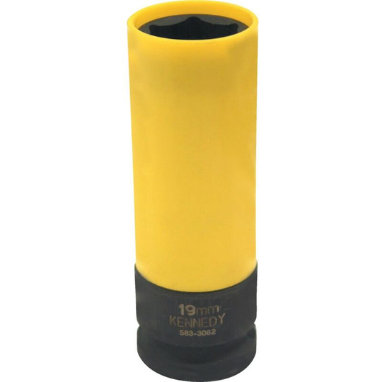 19mm Wheel Nut Impact Sockets 1/2' Square Drive - Kennedy