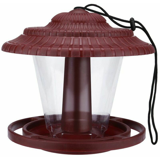 Wild Bird Feeder Hanging Garden Yard Outdoor Decoration Bird Feeder Red - Red