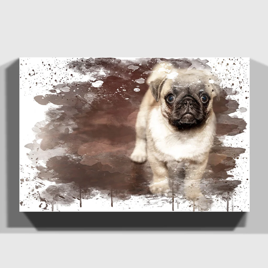 'Pug Puppy Dog' Graphic Art Print
