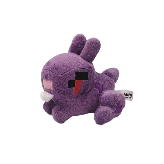 (Purple rabbit - 6 inch) Minecraft My World Plush Stuffed kids Toy Dolls