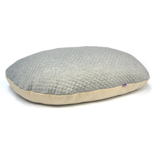 Augusta Super Soft Pet Cushion in Cream/Grey