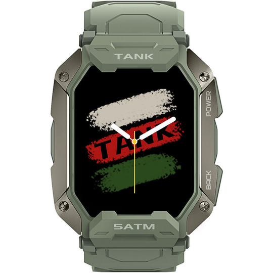 Tank M1 Outdoor Sports Rugged Smartwatch 1.72'' 280*320 Full-touch Screen Tough Body 5ATM&IP69K Waterproof Heart Rate Monitor 50 Days Standby 24