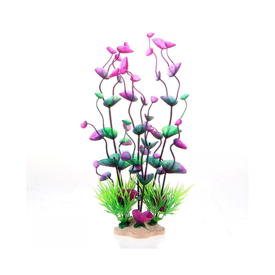 (2 Wine red) Fish Tank Aquarium Decor Green Artificial Plastic Underwater Grass Plants aquarium accessories Decoration for aquarium