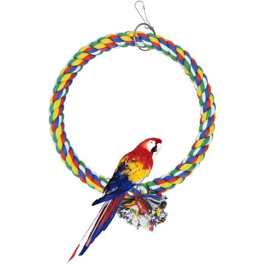 Perle Rare - Bird Swing, Cotton Swing Hanging in the Cage, Bite-Resistant Toys, Sparrow and Small Parakeet to Get Rid of (18cm)