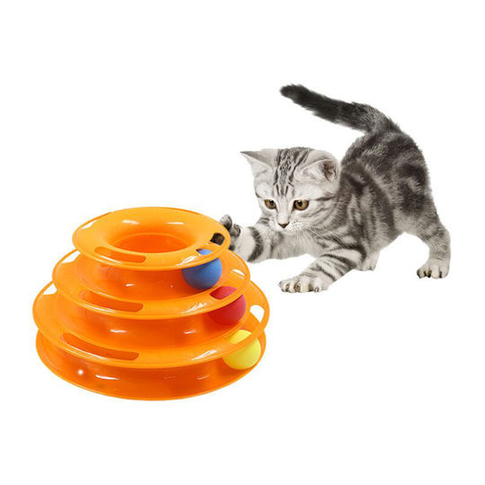 Toy for cat educational toy for pets educational toy with three layers game tray for chat