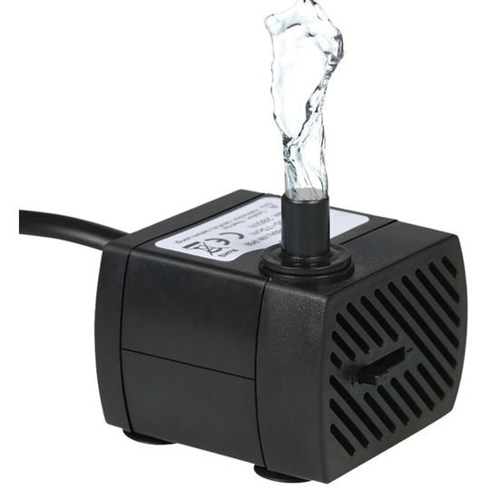 Lifcausal - Water Pump Submersible for Aquarium Tabletop Fountains Pond Water Gardens and Hydroponic Systems with One Nozzle 4.9ft Power Cord