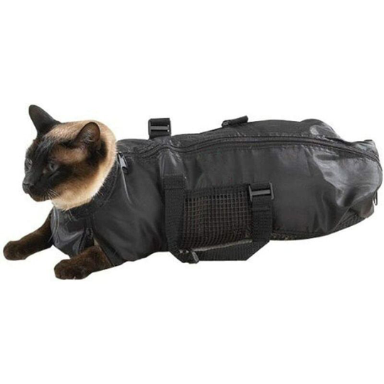 Onroads for animals Cat grooming bag - cat restraint bag, chat grooming accessory (46 * 24cm)