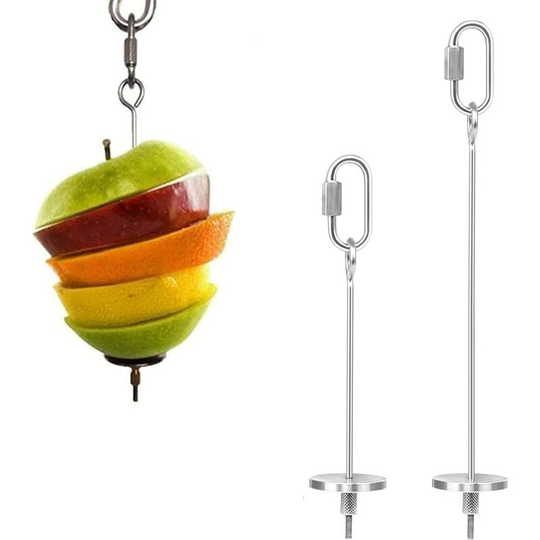2 Pieces Parrot Skewers, 2 Sizes Bird Food Skewers, Parrot Fruit Stick Holder for Chicken and Birds