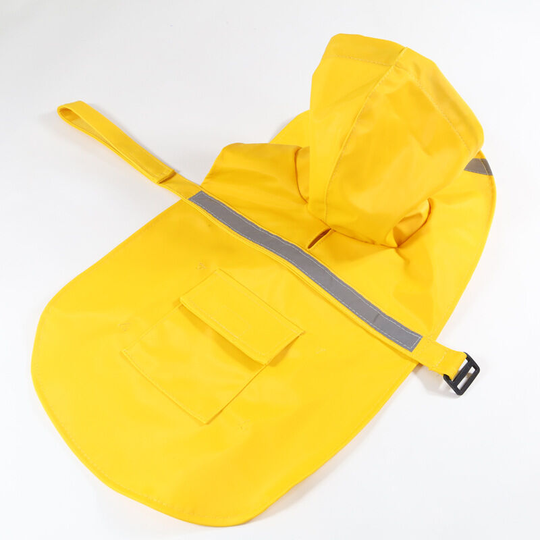 Adjustable Waterproof Hooded Dog Raincoat, Dog Raincoat, Small, Medium and Large Dog Clothes (xl, Yellow)