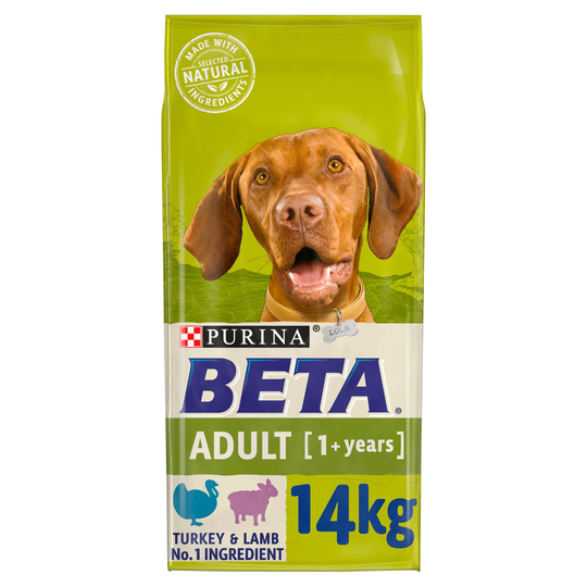 BETA Dog Food Economy Packs 2 x 14kg - Adult Turkey & Lamb