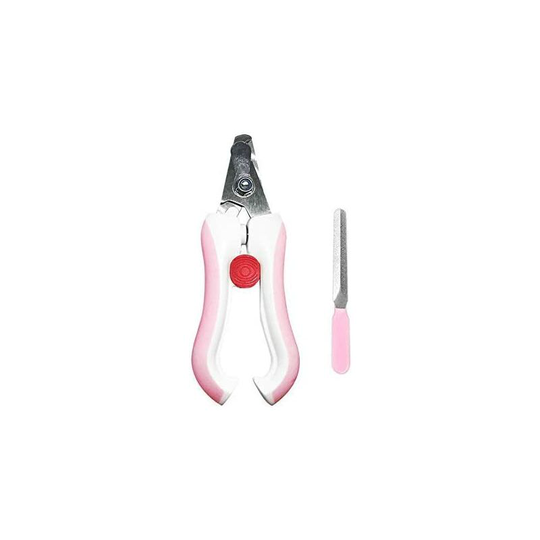 Pet Claw Care Nail Clipper Beauty Tool Puppy Cat Parrot (L,Pink)