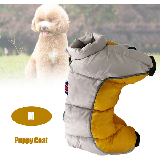 Pet Dog Clothes Winter Warm Jacket Thicker Puppy Coat Small Dogs Pets Clothing, Yellow, m - Yellow, m