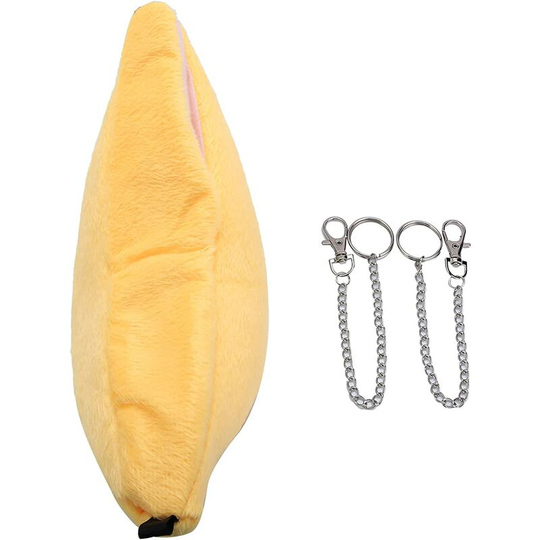 Denuotop - Pet Hamster Bed, Hanging Banana Shape, Winter Heated Cage Mat for Sleeping House for Gerbils Chinchillas Small Guinea Pigs (Yellow)
