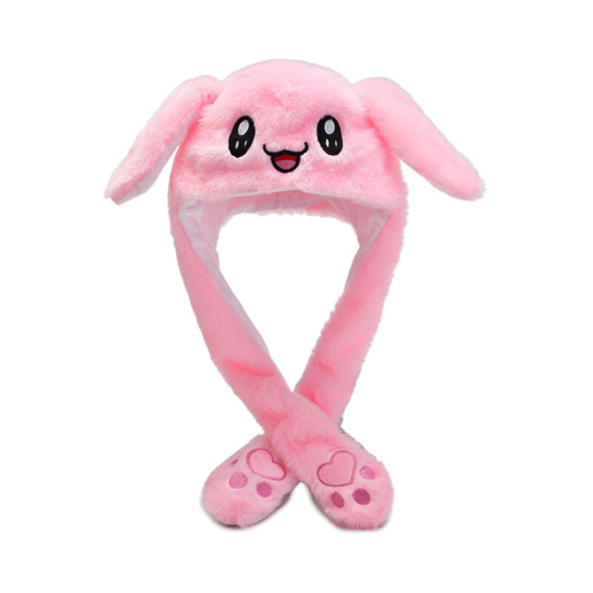 Luminescence Accessories Cool new Girls Kids Children`s Fun pop up moving ear Animal hat - k pop - Festival Gifts Christmas (Pink Rabbit)