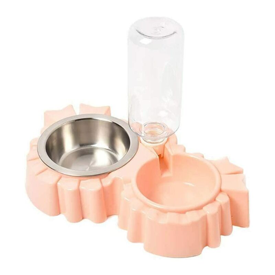 Cat Water DispenserCat Water Bowl 2 in 1 Automatic Pet Bowl Water Bottle