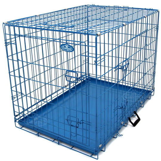 Dog Metal Training Cage in Blue 30in 21426