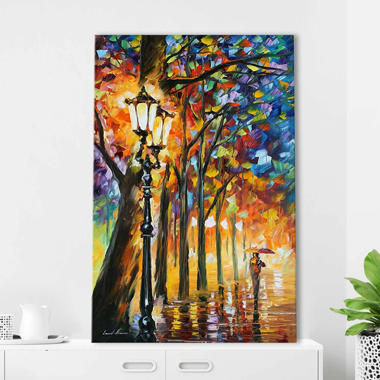 The Soul of the Park by Leonid Afremov - Wrapped Canvas Painting Print