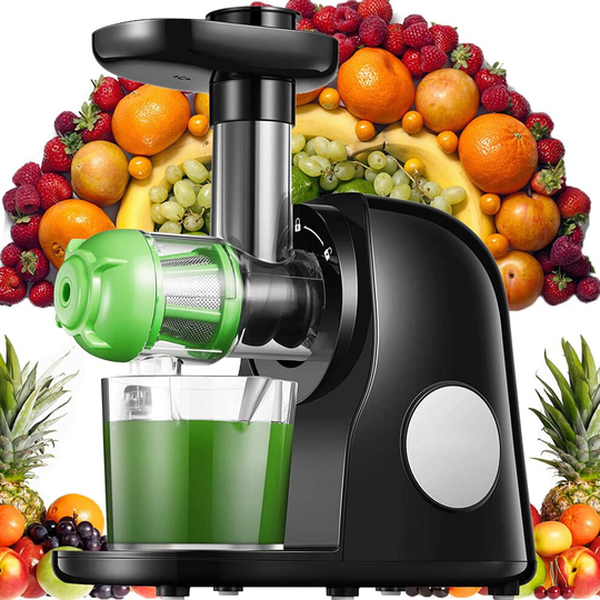 XXCC Slow Masticating Juicer Machines Easy to Clean 95% Juice Yield Cold Press