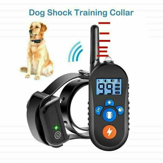 Bearsu - Dog Training Collar, Anti Bark Collar, Rechargeable with 3 Modes Vibration/Shock/Beep Sound, Waterproof Receiver and 800 Meters Remote