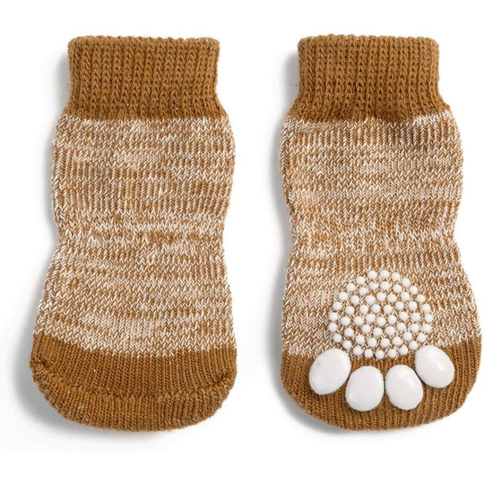 4 pcs non-slip socks dog cat control traction to wear inside, dog cats cat for dog cat with rubber strengthening, size s-3xl 1.0-22.5 kg