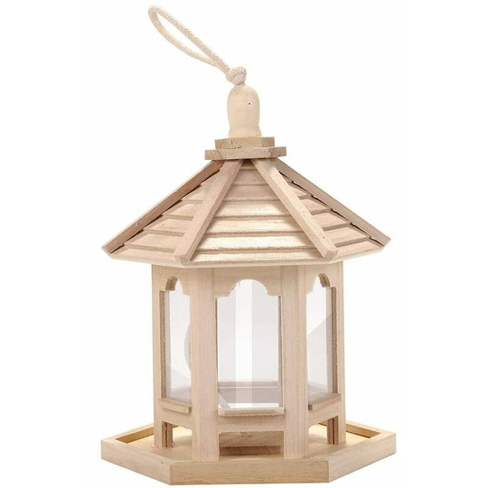 Devenirriche - Hanging feeding station, waterproof bird feeder, bird feeder, bird feeding house for wild birds, aviary, bird feeding station, bird