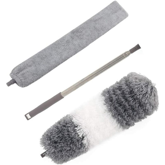 Betterlifegb - High-range dusting kit includes a foldable microfiber feather, a removable cleaning brush and a 76 to 254 cm stainless steel extension
