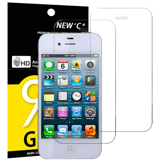 For iPhone 4 / 4s - 1 -Termpered Glass Screen Protector