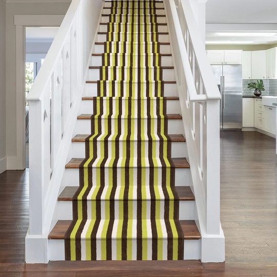 Altoona Tufted Green Stair Runner