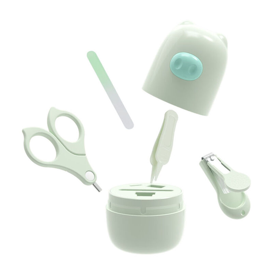 Ilovemilan - Baby Nail Kit, Baby Nail Care Set with Cute Case, Baby Nail Clippers, Scissors, Nail File & Tweezers, Baby Manicure Kit and Pedicure kit