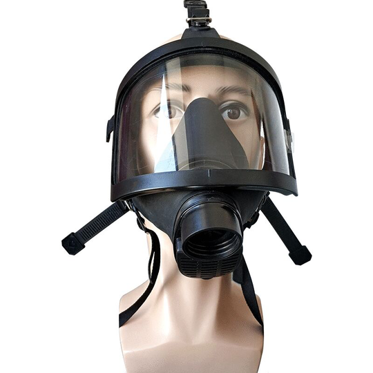 Reusable silicone gas mask with full respirator, wide field of vision dustproof