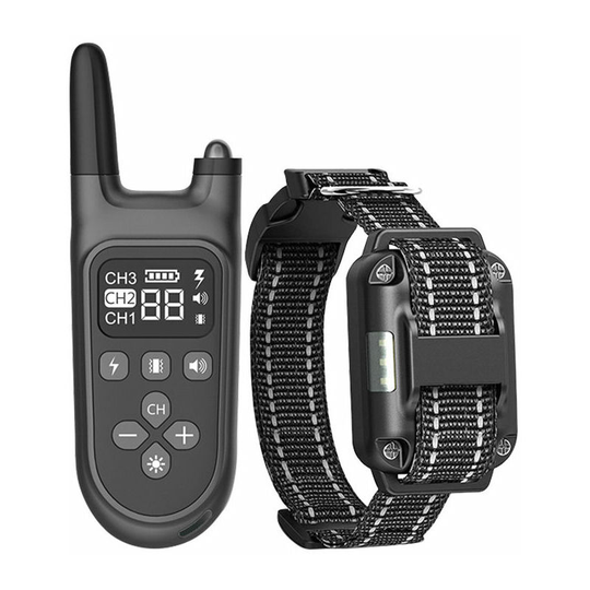 Monly - Dog Electric Collar, Manual Anti-Bark Collar with 3 Modes for Small/Medium/Large Dogs, Waterproof Electric Collar with 800 Meters Remote