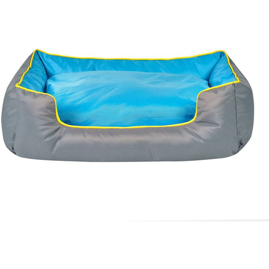Square Heavy Duty Waterproof Pet Dog Puppy Bed Basket Tough Hard Wearing Cushion - Medium - Bunty