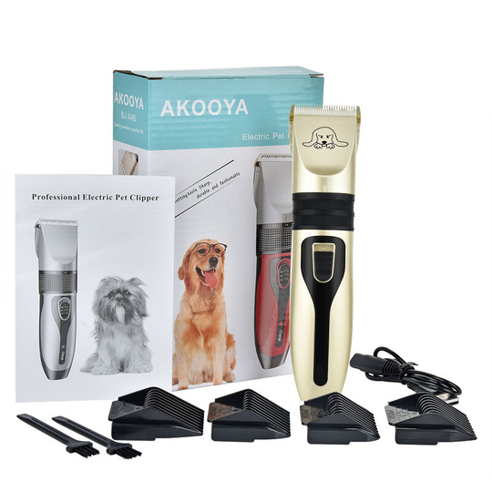 Electric Pet Clippers Combination Set usb Rechargeable Dog Hair Clippers Cat Grooming Shaver Clippers, Without Lubricant