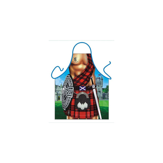 Scottish Scotsman Braveheart Novelty Apron